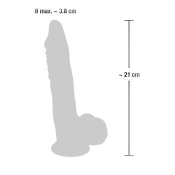 Фаллоимитатор реалистик Medical Silicone Dildo 21 см