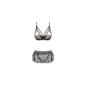 Пикантный комплект белья Heartia черный S/M