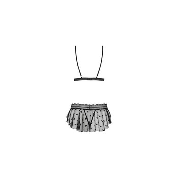 Пикантный комплект белья Heartia черный S/M