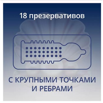 Презервативы Contex №18 Extra Sensation (с крупными точками и ребрами)