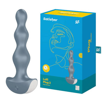 Анальная виброелочка Satisfyer Lolli Plug 2 серая