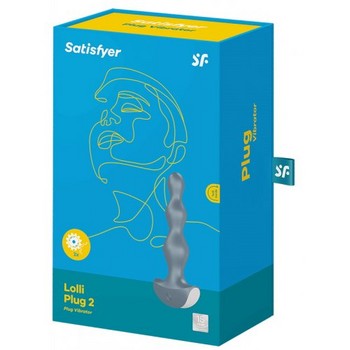 Анальная виброелочка Satisfyer Lolli Plug 2 серая