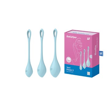 Вагинальные шарики Satisfyer Yoni Power 2 Kegel Balls голубые