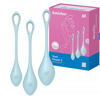 Вагинальные шарики Satisfyer Yoni Power 2 Kegel Balls голубые