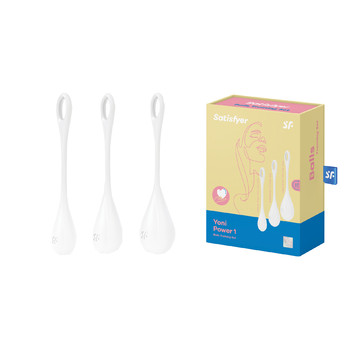 Вагинальные шарики Satisfyer Yoni Power 1 Kegel Balls белые