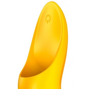 Клиторальный вибромассажер с креплением на палец Satisfyer Teaser желтый