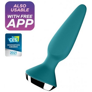 Анальная вибропробка Satisfyer Plug-ilicious 1 зеленый