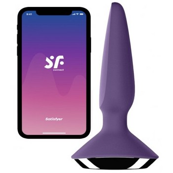 Анальная вибропробка Satisfyer Plug-ilicious 1 фиолетовый