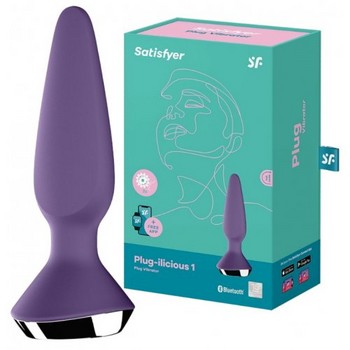 Анальная вибропробка Satisfyer Plug-ilicious 1 фиолетовый