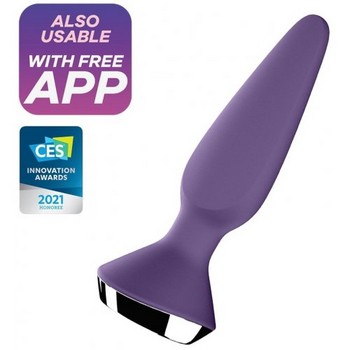 Анальная вибропробка Satisfyer Plug-ilicious 1 фиолетовый