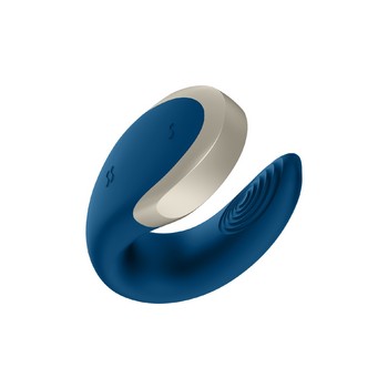 Смарт-вибратор для пар с управлением через пульт Satisfyer Double Love синий