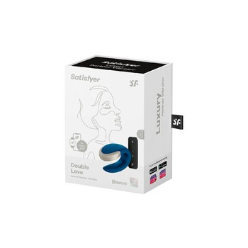 Смарт-вибратор для пар с управлением через пульт Satisfyer Double Love синий
