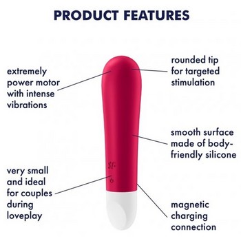 Мини вибратор Satisfyer Ultra Power Bullet 1 красный