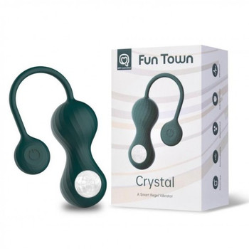 Вагинальные смарт-шарики с вибрацией Magic Motion Fun Town Crystal