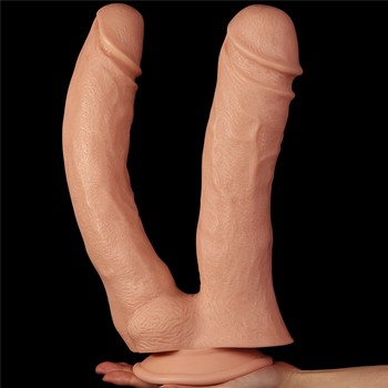 Двойной фаллоимитатор с присоской LoveToy Mega Double Dildo 33 см