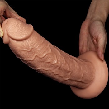Фаллоимитатор реалистичый с вибрацией LoveToy Long Vibrating Dildo 28 см