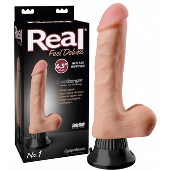 Фаллоимитатор с вибрацией Real Feel Deluxe No.1 Flesh 18 см
