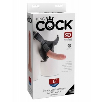 Страпон на виниловых трусиках King Cock Strap-on Harness with Cock 15 см