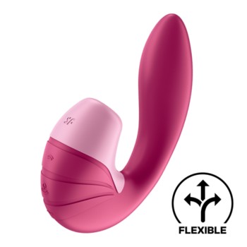 Вибратор с вакуумно-волновым стимулятором клитора Satisfyer Supernova розовый