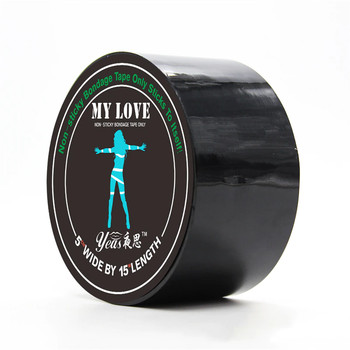 Черная бондажная лента My Love 15 м
