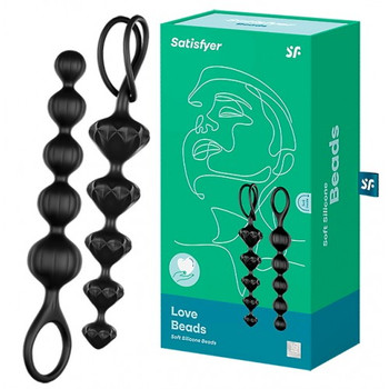 Набор анальных цепочек Satisfyer Beads чёрный