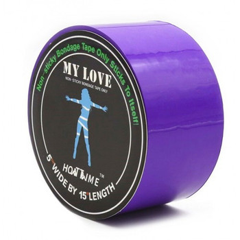 Фиолетовая бондажная лента My Love 15 м