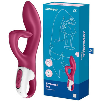 Смарт-вибратор с клиторальным стимулятором Satisfyer Embrace me Berry