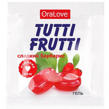 Оральный гель Tutti-Frutti сладкий барбарис 4 гр, пробник