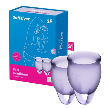 Набор менструальных чаш Satisfyer Feel Confident, лиловый
