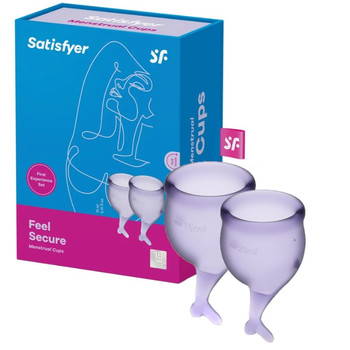 Набор менструальных чаш Satisfyer Feel Secure, лиловый