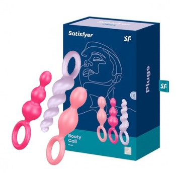 Набор разноцветных анальных стимуляторов Satisfyer Booty Call