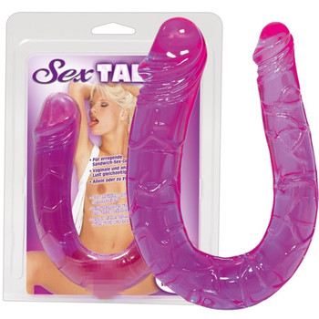 Двухголовый фаллоимитатор SexTalent 28 см