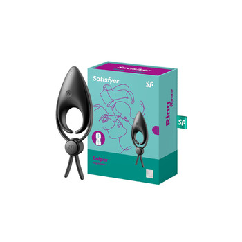 Эрекционное кольцо-лассо с вибрацией Satisfyer Sniper черное