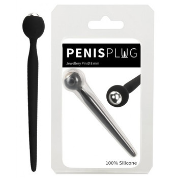 Силиконовый уретральный буж с жемчужиной Jewellery Pin