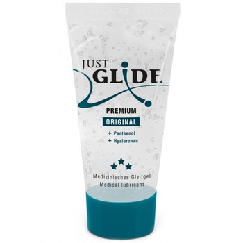 Веганский лубрикант JustGlide Premium с гиалуроном и пантенолом 20 мл